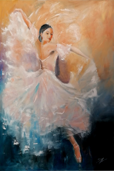 Pintura titulada "Flamenco dancer 64" por Susana Zarate, Obra de arte original, Oleo