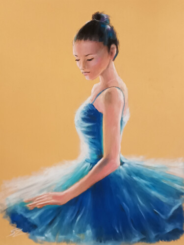Pintura intitulada "Ballet dancer 22-9" por Susana Zarate, Obras de arte originais, Pastel