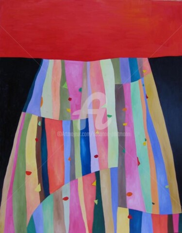 Pittura intitolato "cascata" da Susanne Portmann, Opera d'arte originale
