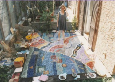 Artesanía titulada "grande mosaico" por Susanne Portmann, Obra de arte original