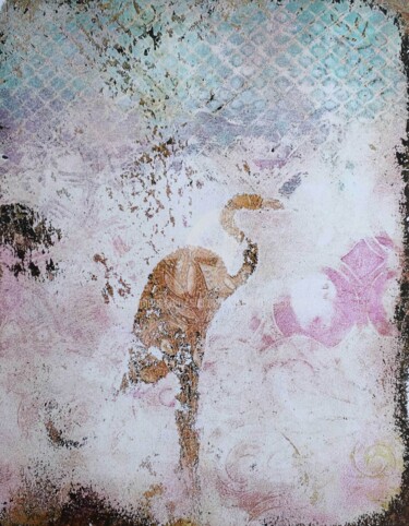 Estampas & grabados titulada "Le Phoenix des Mara…" por Sushma Legendre Mcintosh, Obra de arte original, Monotipia