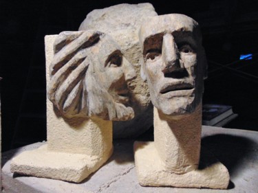 Sculpture intitulée "Conto-che um segred…" par Susoescultordapedra, Œuvre d'art originale, Pierre
