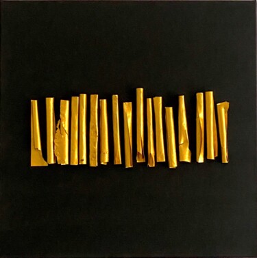 Malarstwo zatytułowany „Golden Times II” autorstwa Suzana Rubic, Oryginalna praca, Akryl