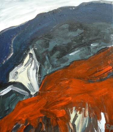 Pittura intitolato "Luberon / Oppède" da Suzanne Piesk, Opera d'arte originale, Acrilico