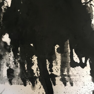 Pintura titulada "Arbres hivernaux" por Suzelle Billioud, Obra de arte original, Tinta