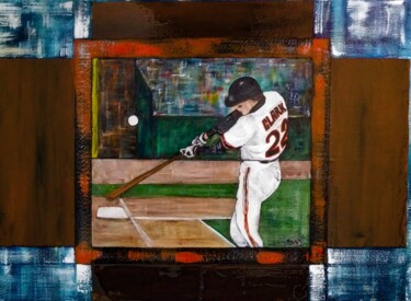 Painting titled "Will Clark’s Swing" by Suzy Martin, Original Artwork, Acrylic