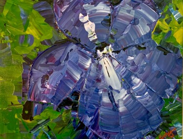 Painting titled "Iris" by Suzy Martin, Original Artwork, Acrylic