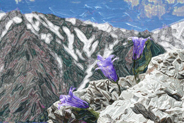 Digital Arts titled "Chishimagikyo bloom…" by Svalvald Photo, Original Artwork, Digital Painting
