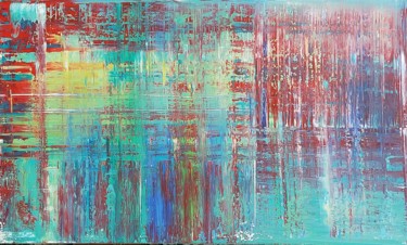 Peinture intitulée "Reflets XL" par Sophius, Œuvre d'art originale, Acrylique Monté sur Châssis en bois