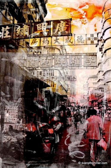 Gravures & estampes intitulée "HONG KONG Streets X…" par Sven Pfrommer, Œuvre d'art originale, Tirage argentique