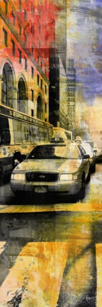 「NEWYORK BW VIII by…」というタイトルの製版 Sven Pfrommerによって, オリジナルのアートワーク, アナログプリント