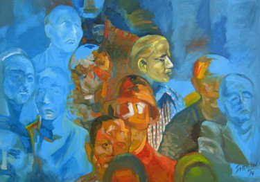 Pintura titulada "Spectators" por Svetlin Kolev, Obra de arte original, Oleo