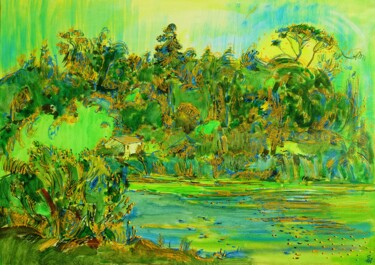 Peinture intitulée "Niv in the sunlight" par Sveta Peuch, Œuvre d'art originale, Acrylique Monté sur Châssis en bois