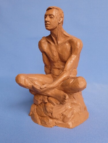 Sculpture titled "Contemplation" by Sveta Peuch, Original Artwork, Ceramics