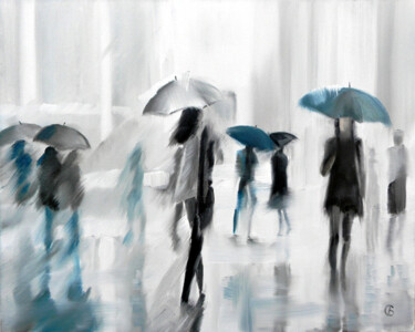 Pintura intitulada "Raining" por Svetlana Bagdasaryan, Obras de arte originais, Óleo