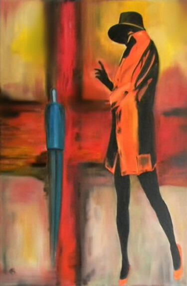 Pittura intitolato "Looking Back" da Svetlana Bagdasaryan, Opera d'arte originale, Olio Montato su Telaio per barella in leg…