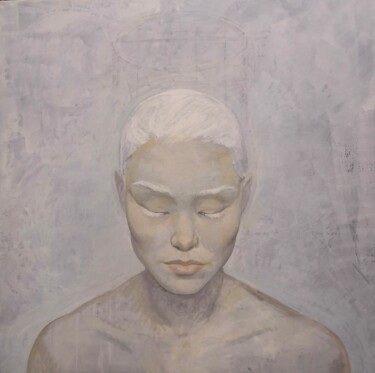 Malerei mit dem Titel "I am" von Svetlana Chimitdorzhina, Original-Kunstwerk, Öl