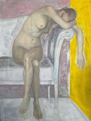Malarstwo zatytułowany „Yellow” autorstwa Svetlana Chimitdorzhina, Oryginalna praca, Olej