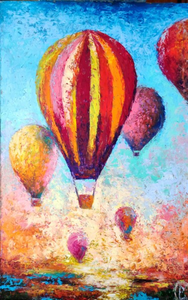 Malerei mit dem Titel "fiesta" von Svetlana Dushina, Original-Kunstwerk, Öl