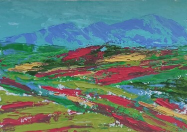 Painting titled "Napa Valley Paintin…" by Svetlana Sindere, Original Artwork, Oil Mounted on Cardboard