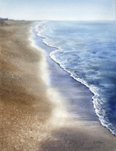 Ζωγραφική με τίτλο "Sandglanz" από Svetlana Kilian, Αυθεντικά έργα τέχνης, Ακουαρέλα