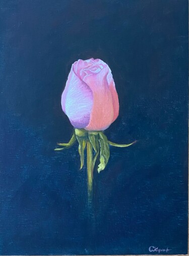 Peinture intitulée "Моя Роза" par Svetlana Korneeva, Œuvre d'art originale, Huile