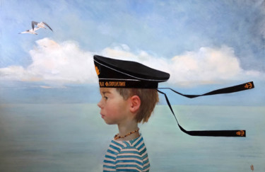 Malerei mit dem Titel "Lookout" von Svetlana Kornilova, Original-Kunstwerk, Öl
