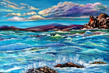 "120x80 Beach. Sea" başlıklı Tablo Svetlana Kunegina tarafından, Orijinal sanat, Petrol