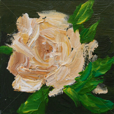 Pittura intitolato "ROSE CAPPUCCINO" da Svetlana Samovarova (SA.LANA), Opera d'arte originale, Acrilico