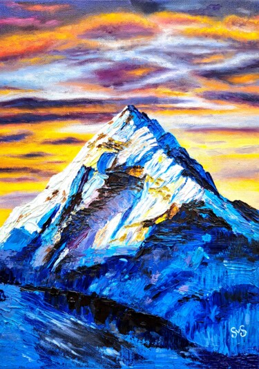 "Mountain top." başlıklı Resim Svetlana Samsonova tarafından, Orijinal sanat, Petrol