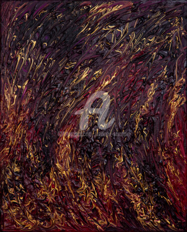 "Fire" başlıklı Tablo Svetlana Saratova tarafından, Orijinal sanat, Akrilik