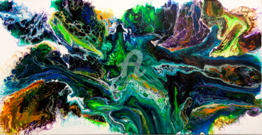 Painting titled "Color abstraction" by Svetlana Saratova, Original Artwork, Acrylic