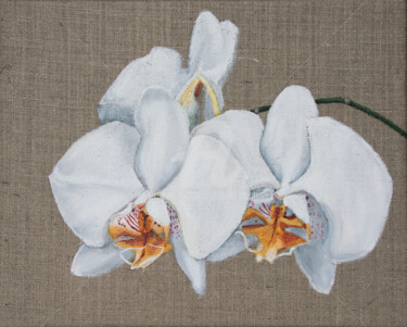 "White orchid" başlıklı Tablo Svetlana Saratova tarafından, Orijinal sanat, Akrilik