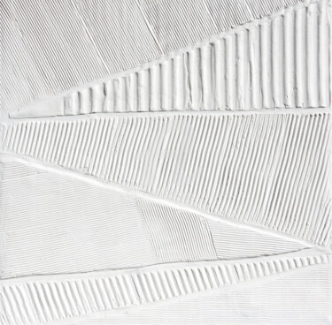 Peinture intitulée "Voluminous Triangle…" par Svetlana Saratova, Œuvre d'art originale, Ciment