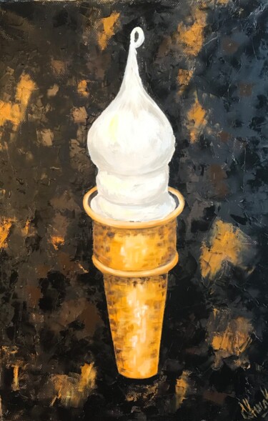 Картина под названием "ICE CREAM | oil pai…" - Svetlana Shavrina, Подлинное произведение искусства, Масло