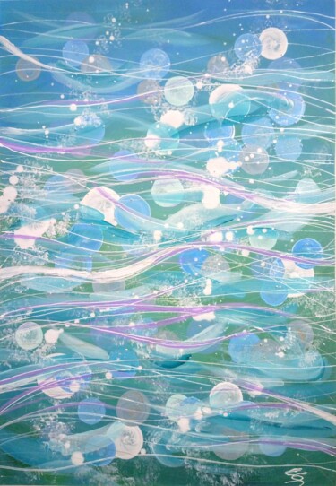 Schilderij getiteld "WATER BREATH" door Svetlana Sokolova, Origineel Kunstwerk, Acryl