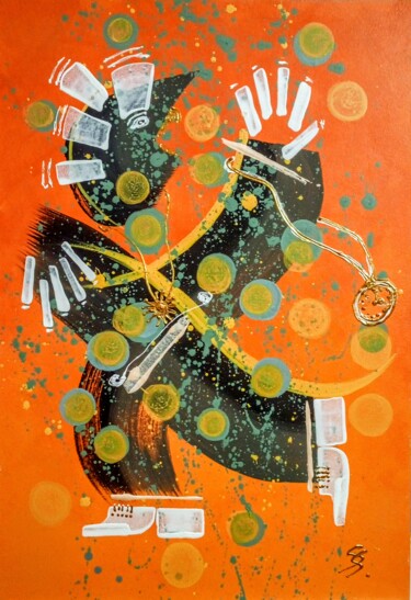Malerei mit dem Titel "BYE, BYE!" von Svetlana Sokolova, Original-Kunstwerk, Acryl