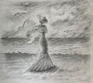 Drawing titled "And what is beyond…" by Svetlana Grigorovich, Original Artwork, Pencil