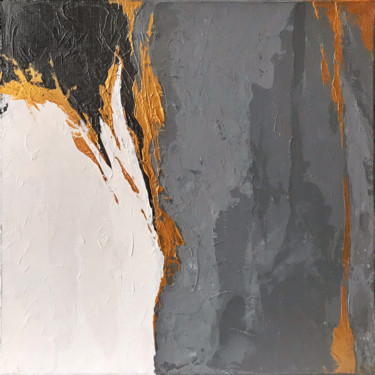 Ζωγραφική με τίτλο "Dissected gray" από Sviatlana Petushkova, Αυθεντικά έργα τέχνης, Ακρυλικό Τοποθετήθηκε στο Ξύλινο φορείο…