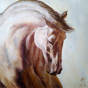 Pintura intitulada "Stallion" por Svitlana Barabash, Obras de arte originais, Óleo