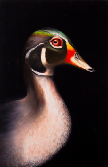 Peinture intitulée "Duck" par Svitlana Miku, Œuvre d'art originale, Huile