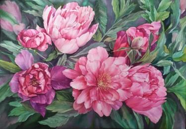 Pintura titulada "The blooming" por Svitlana Oleksandrova, Obra de arte original, Acuarela