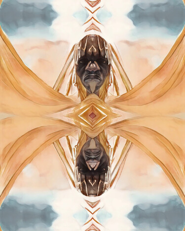 「Black Messiah」というタイトルのデジタルアーツ Swoopによって, オリジナルのアートワーク, 写真モンタージュ