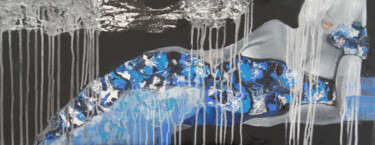 Peinture intitulée "Nuit d'orage" par Sylvie Oliveri, Œuvre d'art originale, Acrylique