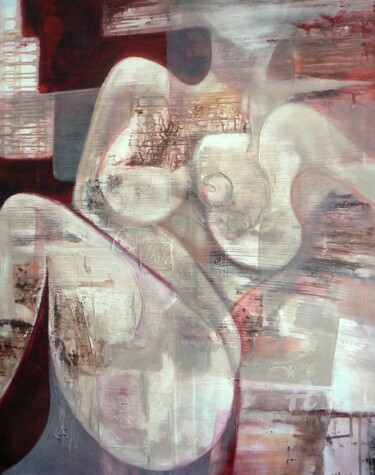 Schilderij getiteld "Transparences" door Sylvie Oliveri, Origineel Kunstwerk, Acryl