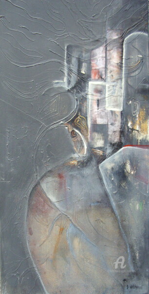 Peinture intitulée "Ombre" par Sylvie Oliveri, Œuvre d'art originale, Acrylique