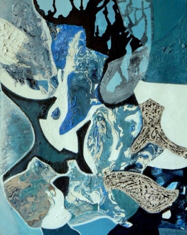 Peinture intitulée "Profondeur" par Sylvie Oliveri, Œuvre d'art originale, Acrylique