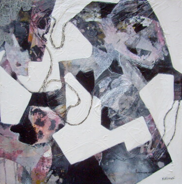 Painting titled "Jeu" by Sylvie Oliveri, Original Artwork, Acrylic