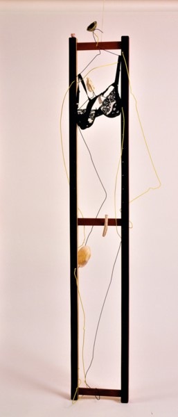Escultura titulada "Femme debout Elizab…" por Sylvain Zabeth, Obra de arte original, Alambre