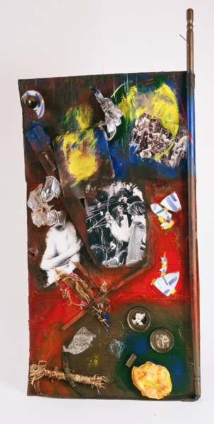Scultura intitolato "'Chronique d'une ré…" da Sylvain Zabeth, Opera d'arte originale, Collages